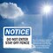 Signmission Do Not Enter Stay Off Fence OSHA Notice Sign, Plastic, 14in W x 10in L, 2PK OS-2PACK-NS-P-1014-L-11221 - alternate 4